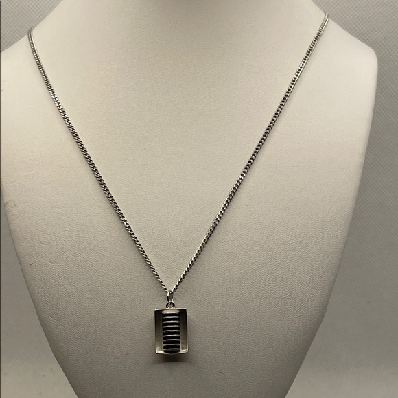 Miansai Other - Miansai Enzo Necklace Sterling Silver Black Enamel